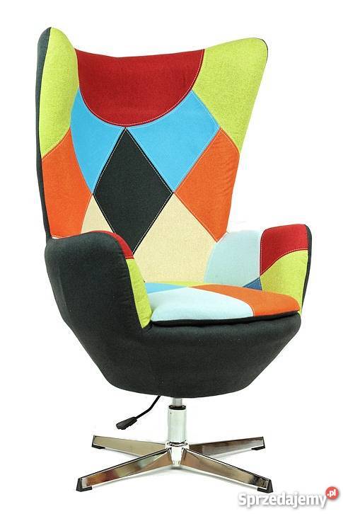 FOTEL Patchwork Chanell EGG Fotele i pufy Warszawa