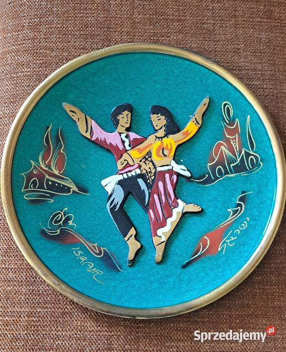 mosiężny ozdobny talerz z Izraela Warszawa