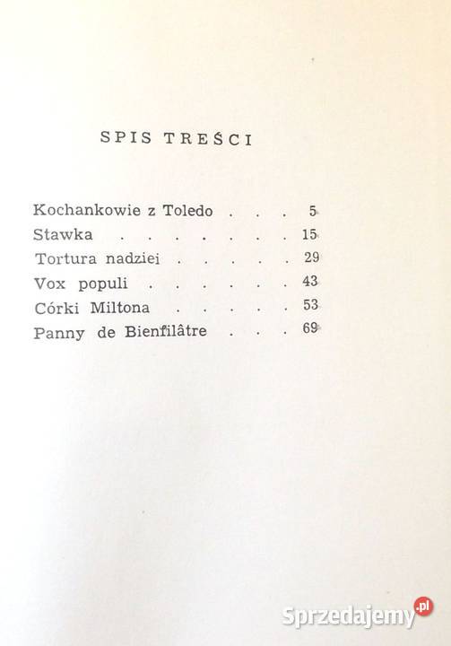 L Villiers de Lisle Tortura nadziei i inne mazowieckie sprzedam