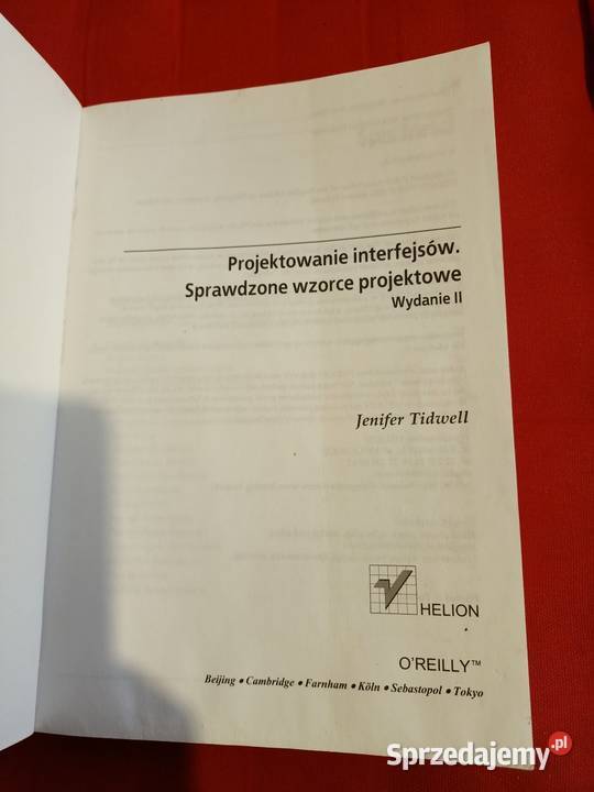Projektowanie interfejsów Sprawdzone wzorce Tworzenie stron internetowych Poznań informatyka
