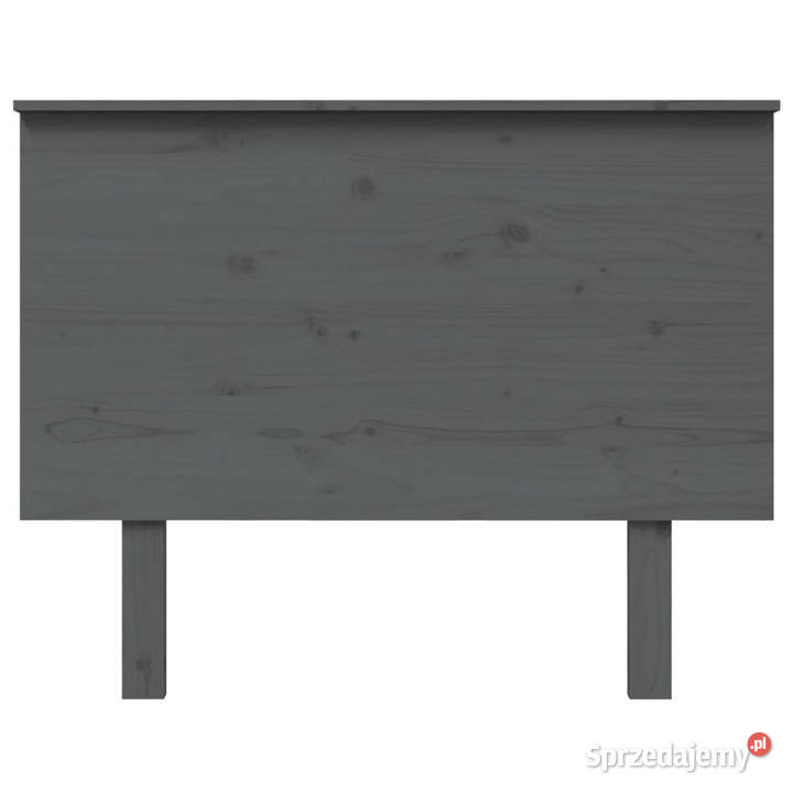 Wezgłowie łóżka szare 104x6x825 lite drewno