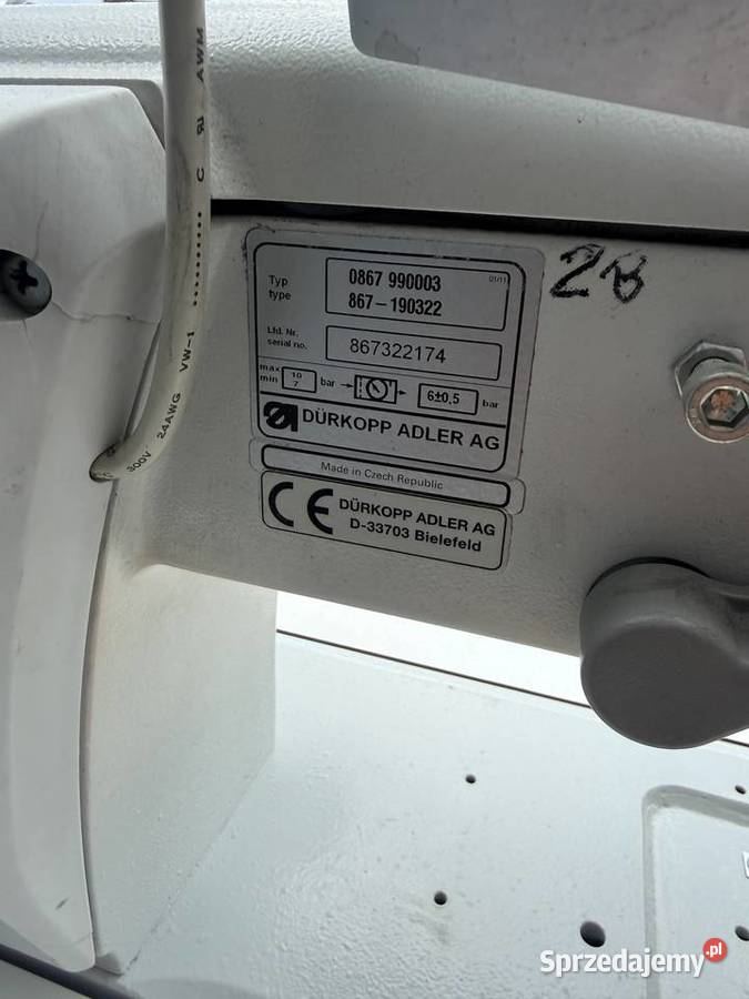 Durkopp Adler 867 GOLD maszyna do szycia automat Łaskarzew