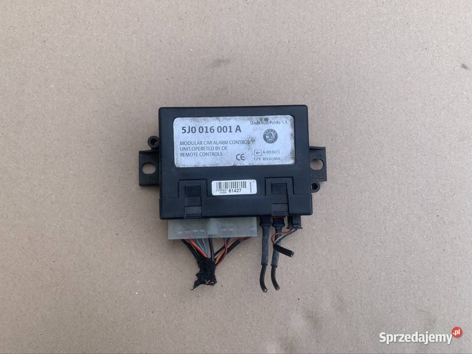 5J0016001 moduł sterownik alarmu skoda octavia Komputery Szczecin