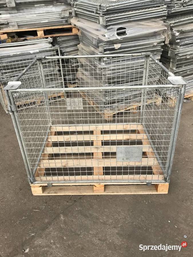 Kosze siatkowe metalowa nadstawka paletowa
