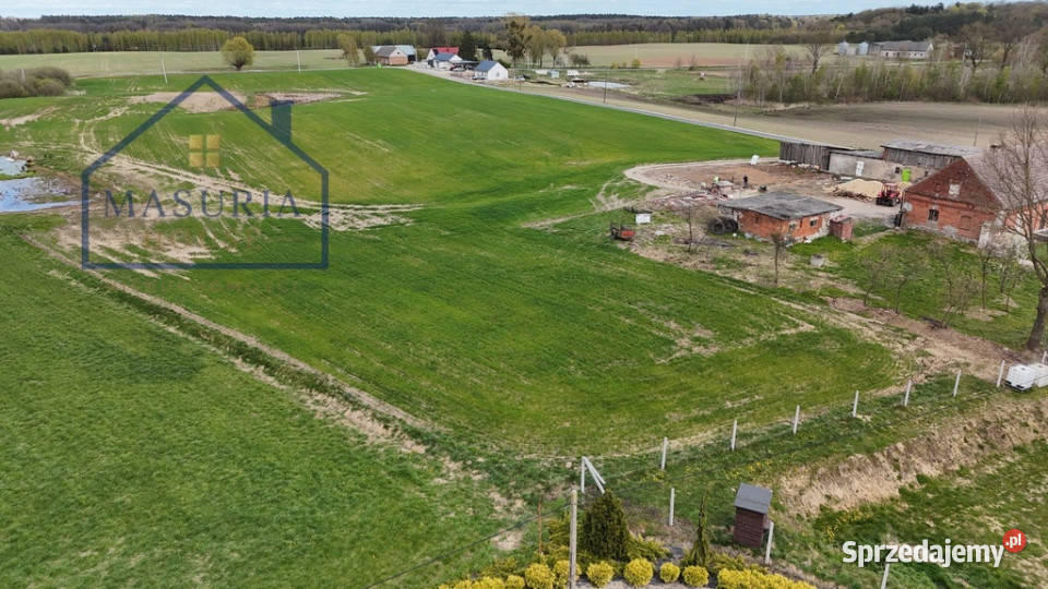 Działka siedliskowa w Ząbrowiemożliwość zabudowy polna warmińsko-mazurskie Ząbrowo