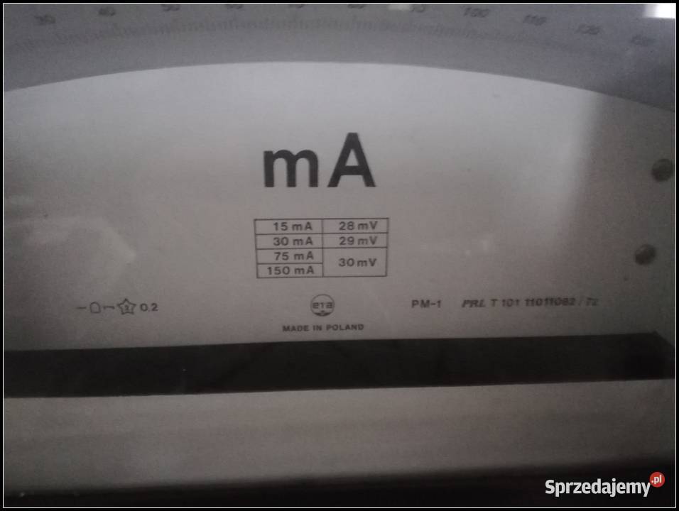 Miliamperomierz PM1 Elektryka i akcesoria Dąbrowa Górnicza