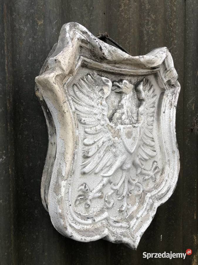 Antyk kafel Godło Orzeł biały Polska Antyki Łowicz