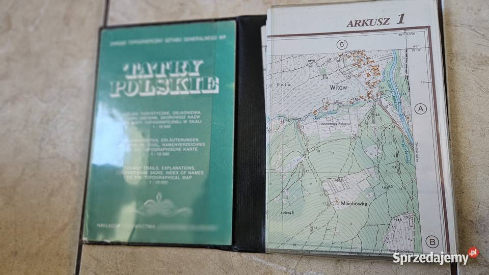 00021Tatry Polskie Mapa topograficzna Zarząd Bydgoszcz