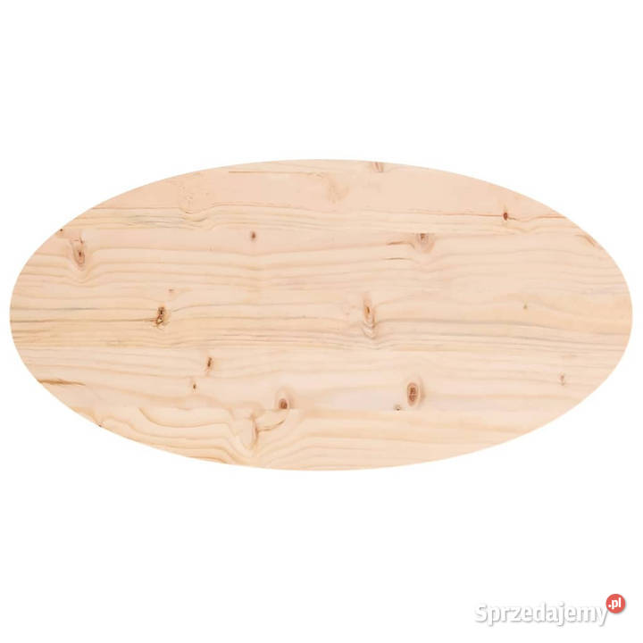 Blat stołu 80x40x25 lite drewno sosnowe owalny mazowieckie Warszawa