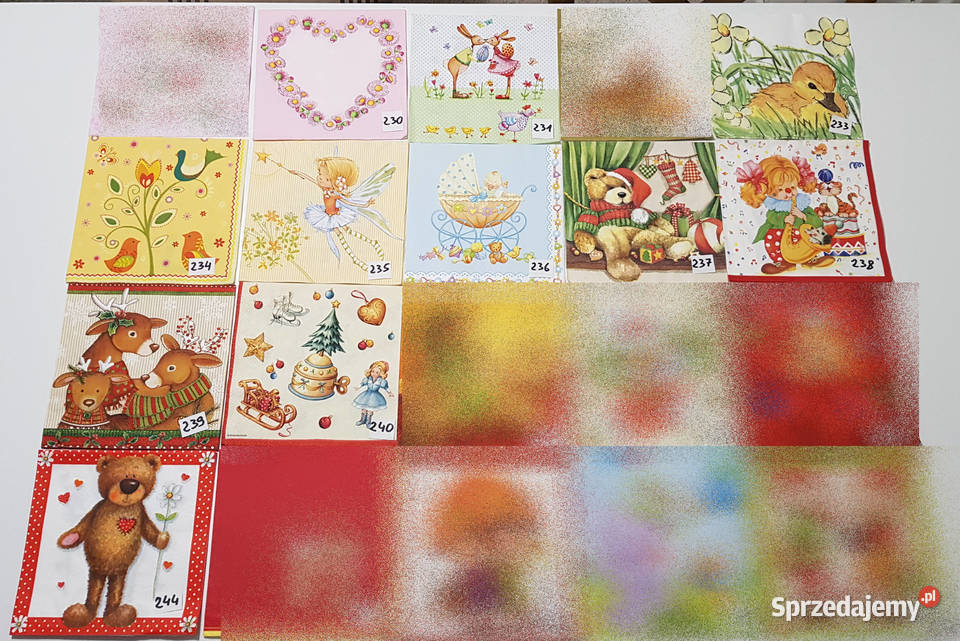 Serwetki decoupage zestawy 13 14 śląskie