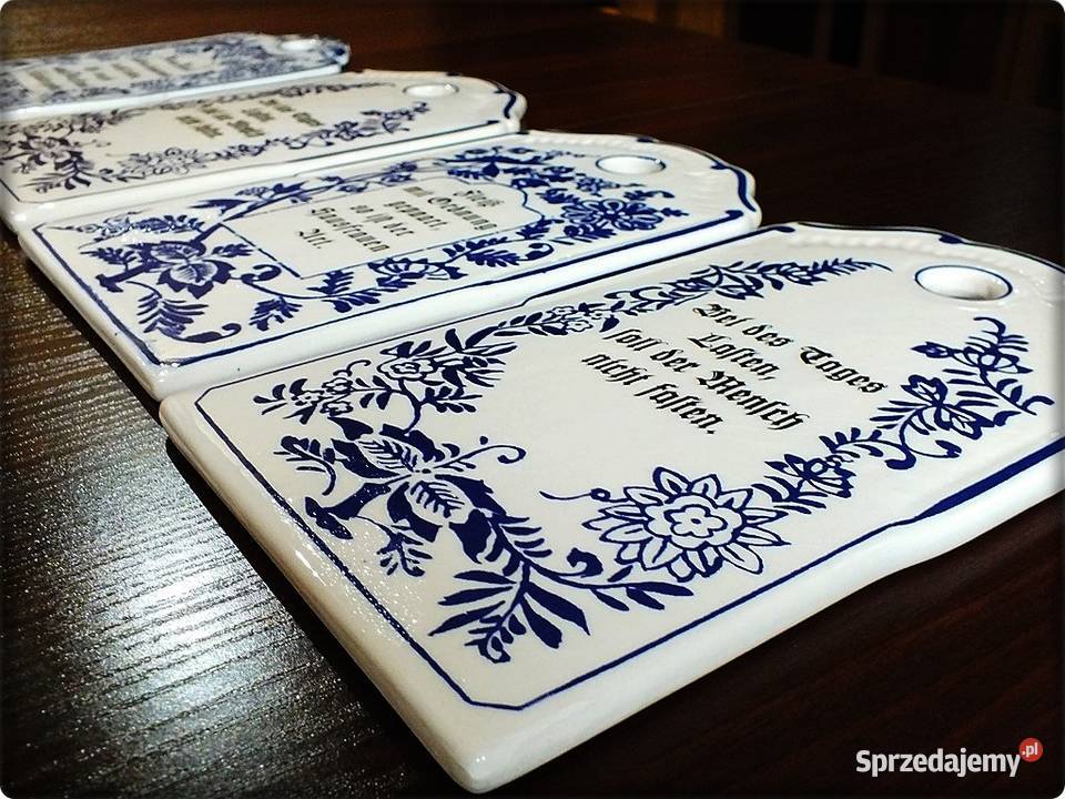 Secesyjne Porcelanowe Deski do krojenia z XIXw biały lubuskie Żary