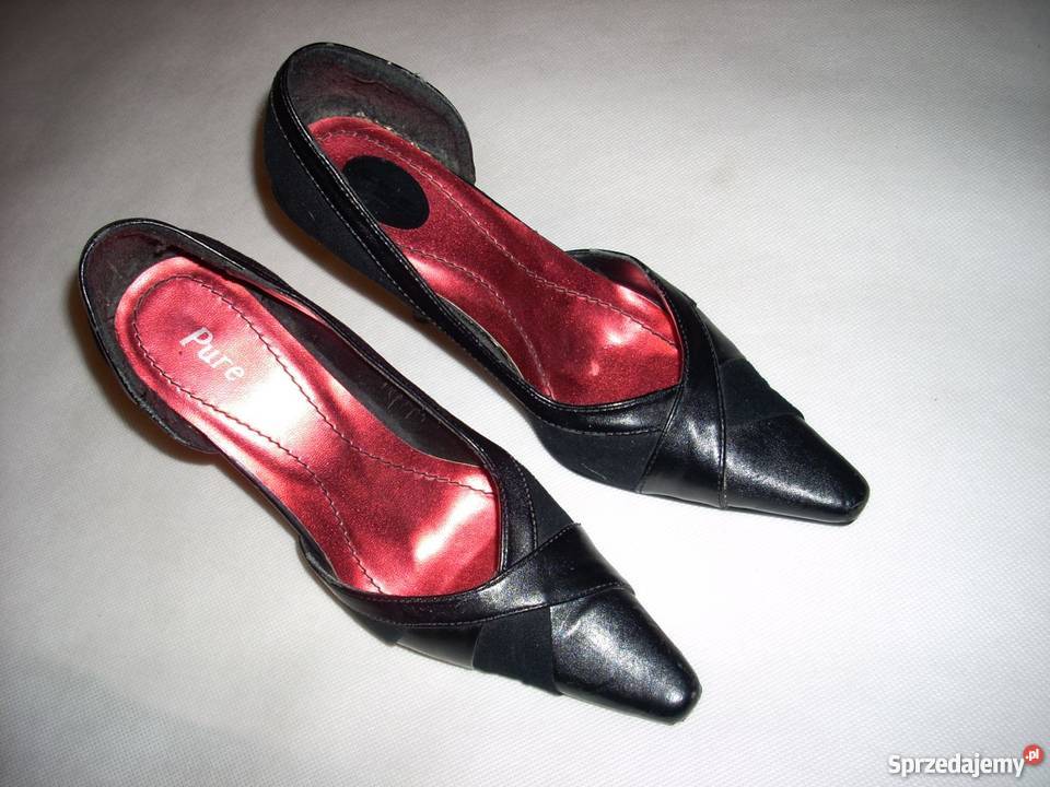 SWG London Czarne szpilki Eleganckie 37 Damskie Nowy Sącz