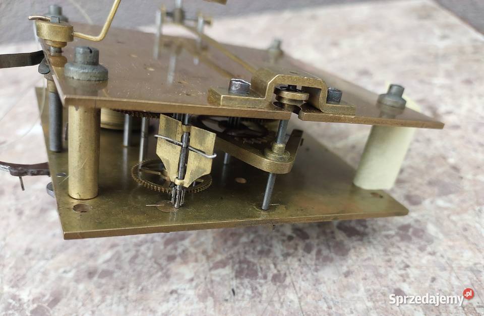 780 Mechanizm starego zegara linkowego żyłkowego Tczew