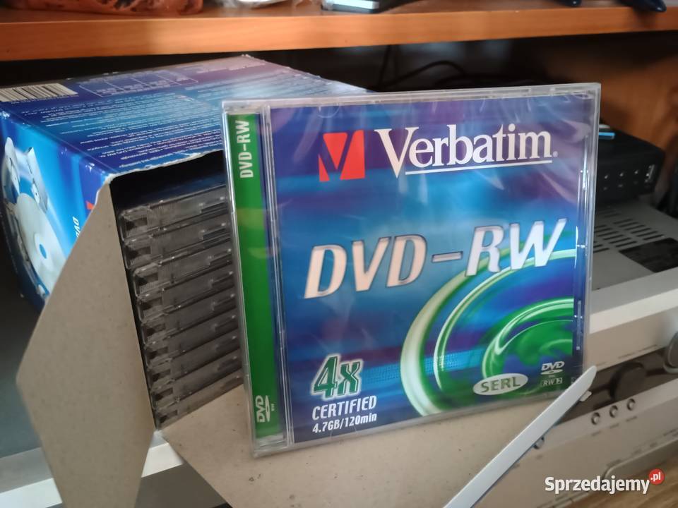 DvdRW 47GB120 min Verbatim 10sztuk nowe folia Komputery i Akcesoria Lubartów sprzedam