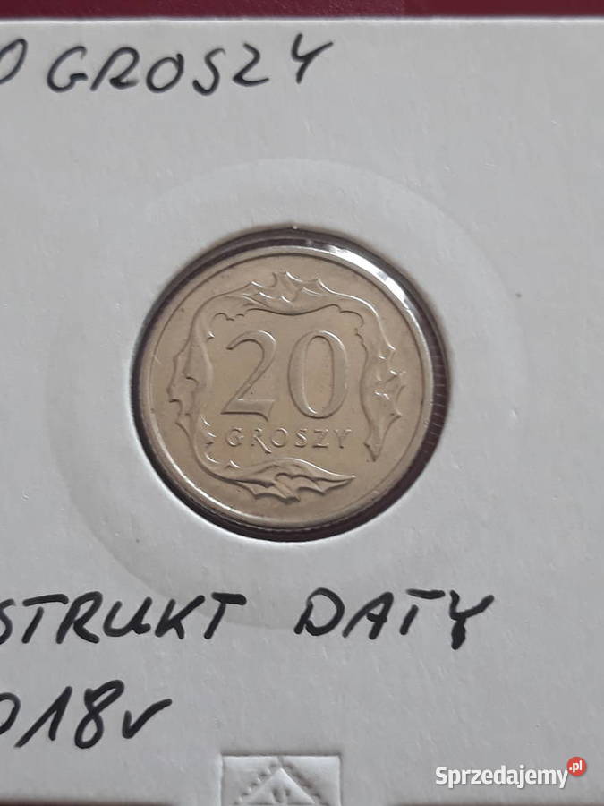 20 Groszy 2018 r Destrukt daty Konin