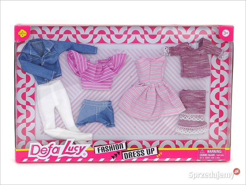 UBRANKA LALKI BARBIE MIX WZORÓW Biała