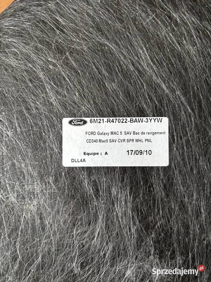 tapicerka schowka w bagażniku ford smax mk1