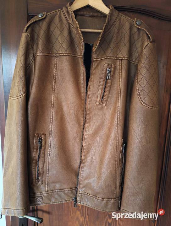 Nowa męska kurtka skórzana firmy Schdarrow Wiosenna/Jesienna