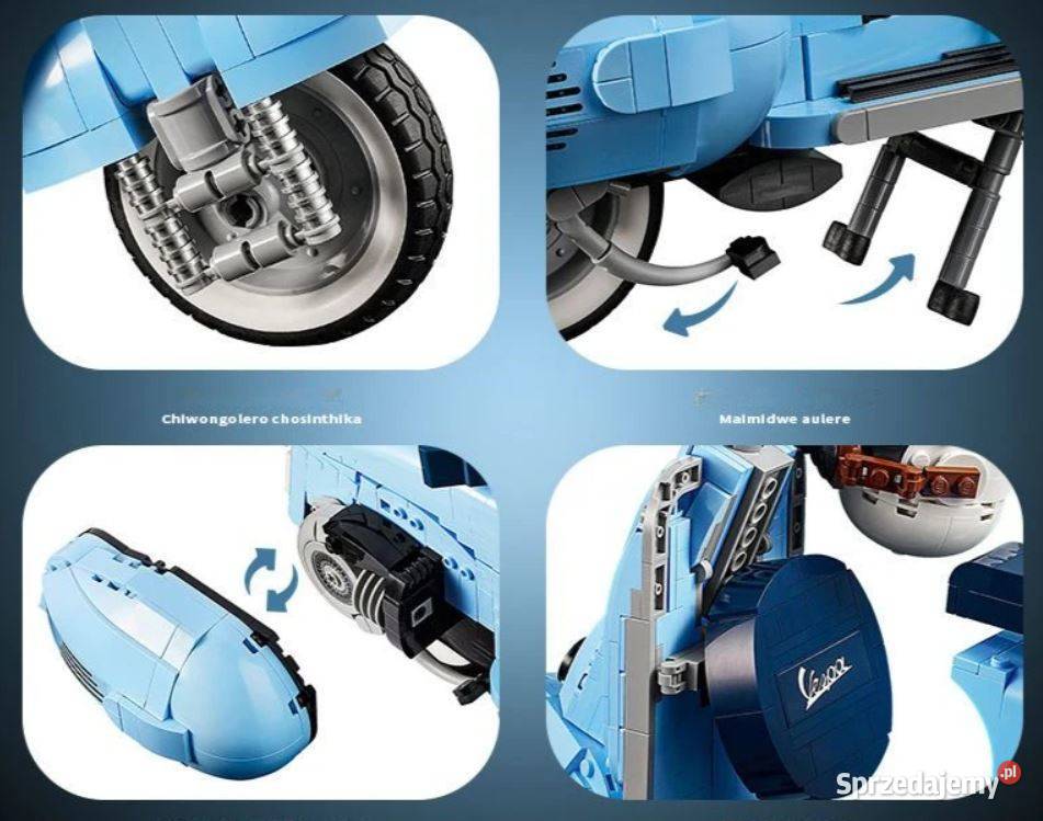 Klocki skuter VESPA 125 Piaggio rzymskie wakacje Pobiedziska