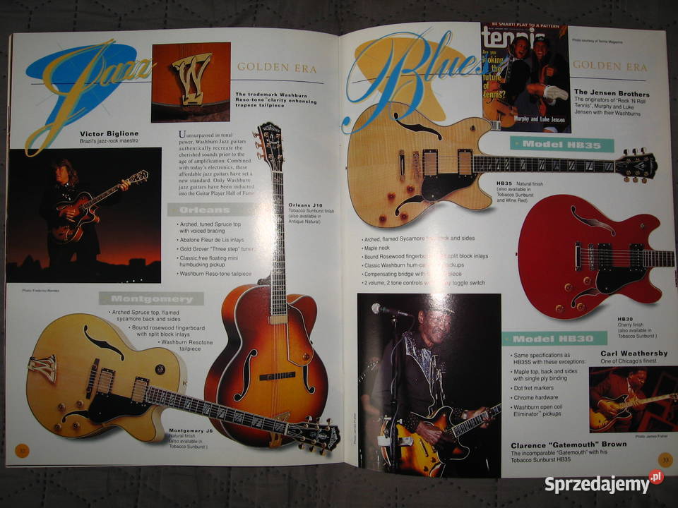 Washburn 1995 katalog gitar Kępice sprzedam