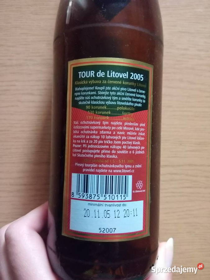 Butelka piwie Litovel ok 2005 śląskie Dąbrowa Górnicza