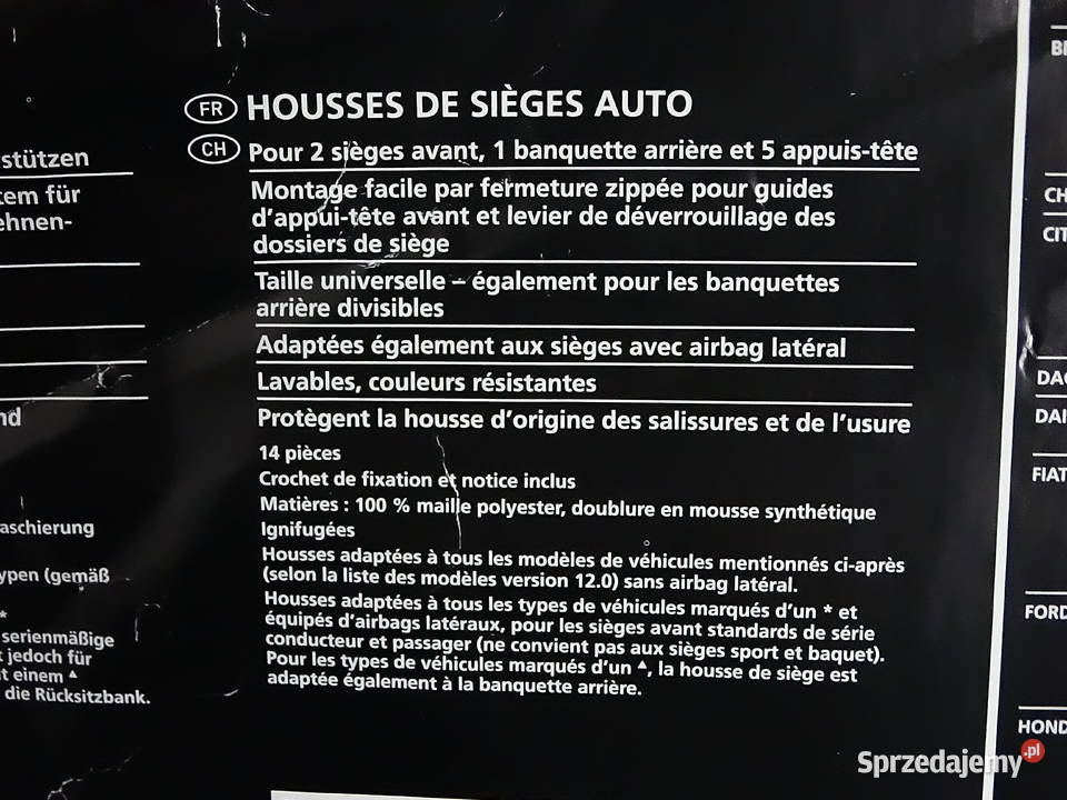 NOWY Zestaw Pokrowców Samochodowych Ultimate Biłgoraj