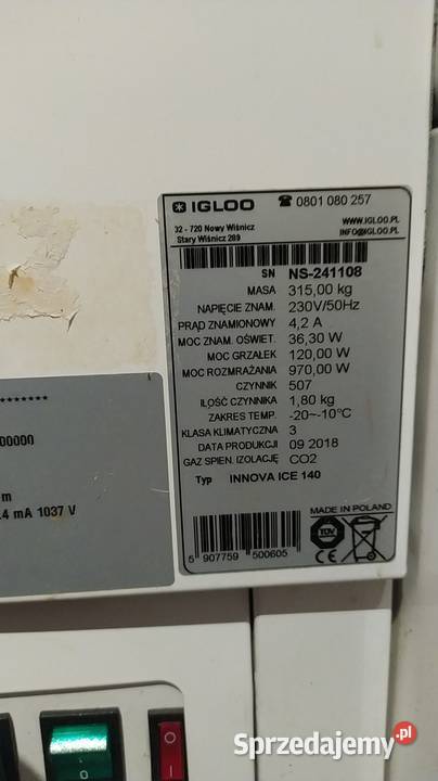 DYSTRYBUTOR DO LODÓW IGLOO INNOVA ICE 140 Wrocław