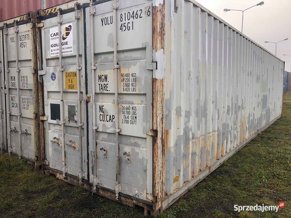 Kontener morskimagazynowy 40HC używany stan As pomorskie
