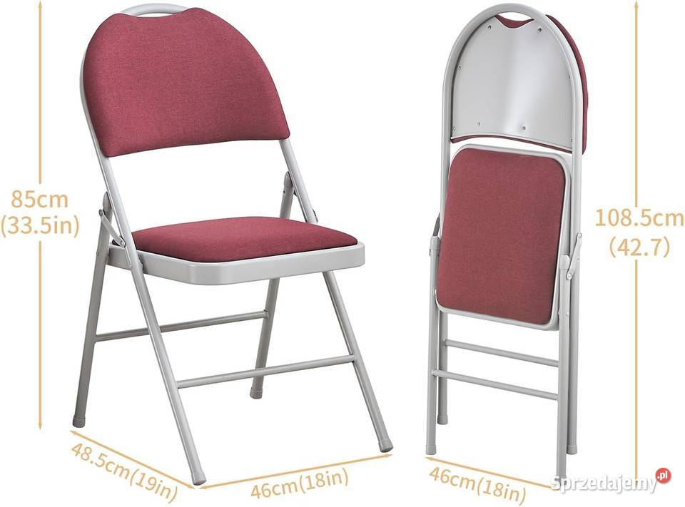 Krzesła składane BOOSDEN 2 sztuki Krzesła małopolskie Jadowniki sprzedam