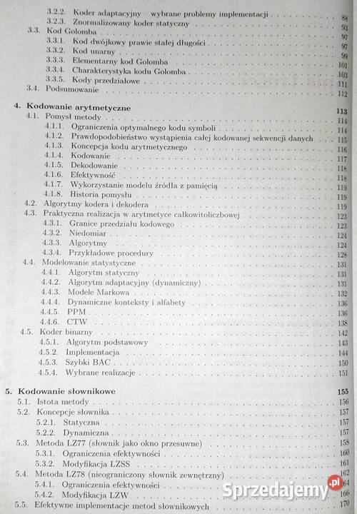 Kompresja danych Artur Przelaskowski Rok wydania 2005 Chełm sprzedam