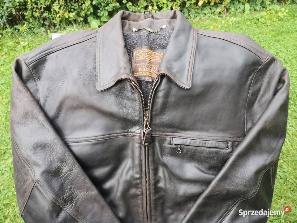 REDSKINS Oryginalna kurtka skórzana na podpince Rozmiar 3XL Kurtki i płaszcze Łódź sprzedam