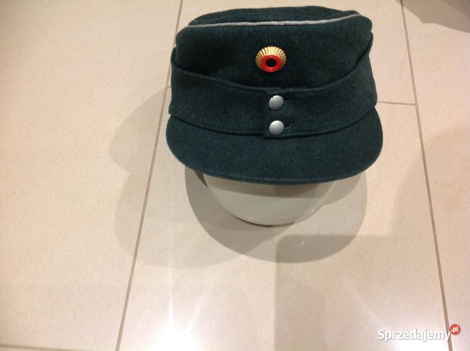 Stara Niemiecka Czapka Wojskowa Sygnowana Nowa Sól