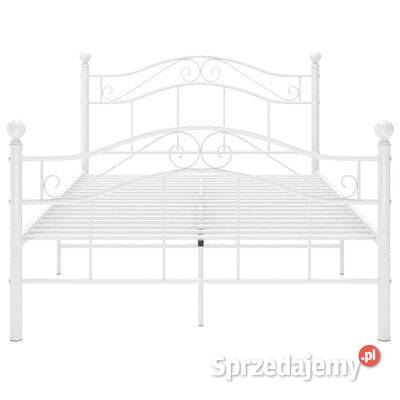 vidaXL Rama łóżka biała metalowa 120 x 200 Warszawa