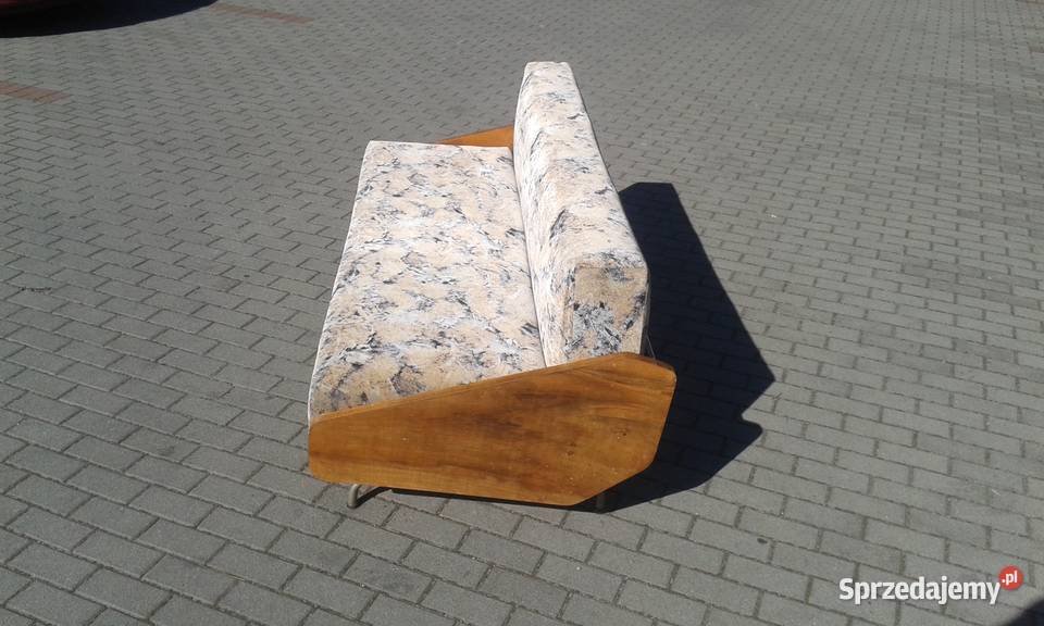 Kanapa PRL proj Janusz Różański design lata 6070