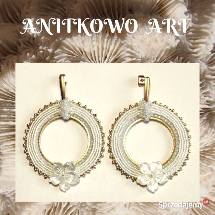 KOLCZYKI KOŁA Z KWIATKIEM SUTASZ Warszawa