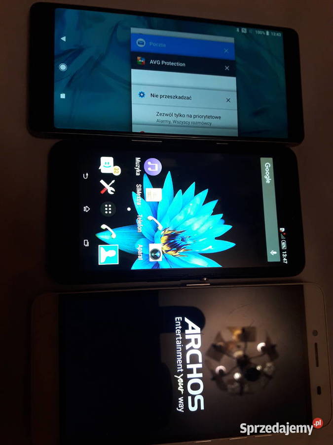 SONY XPERIA 2 sztuki ARCHOS 1 sztuka mazowieckie