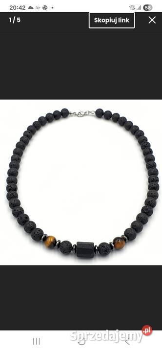 Naszyjnik męski kamień Naszyjniki Warszawa