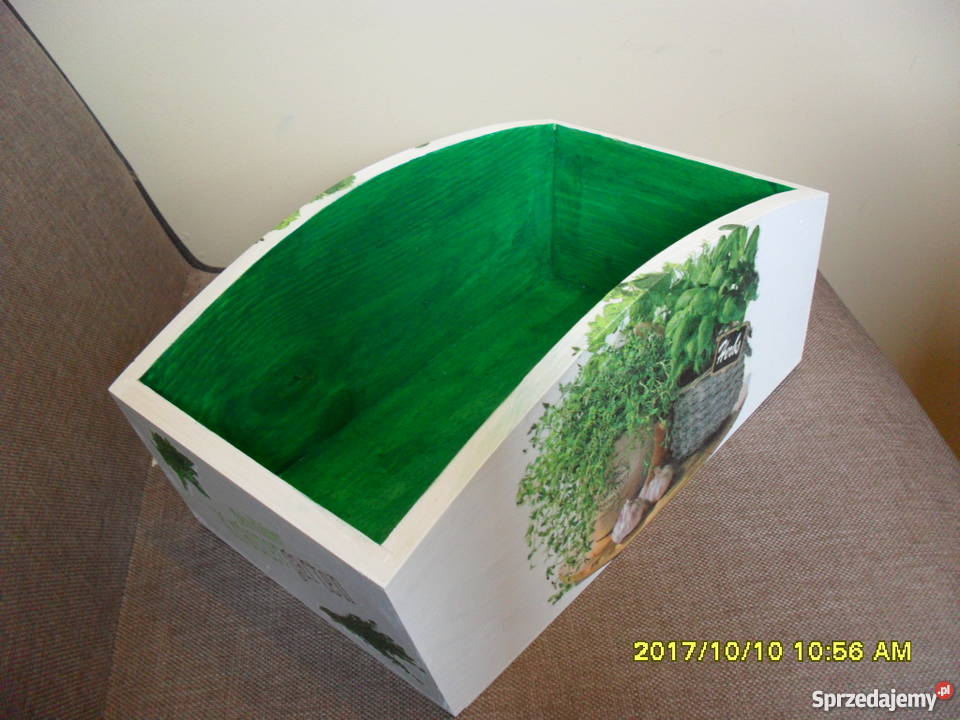 Pojemnik decoupage z motywem ziół Cudo Gotowy Bochnia