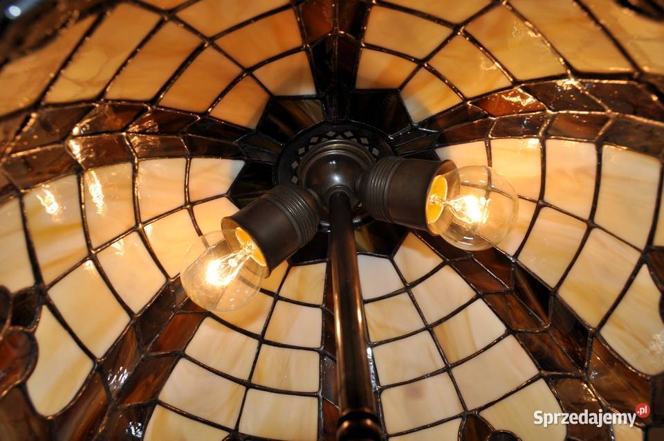 Piękna Lampa witrażowa Wysoka