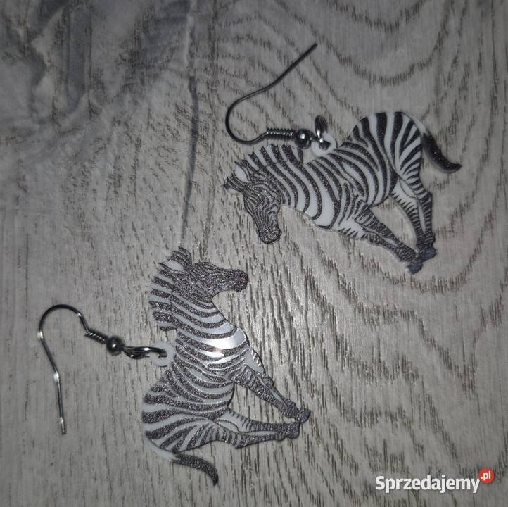 Kolczyki damskie Zebra Łódź
