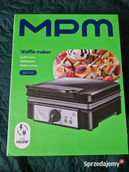 NOWA Gofrownica MPM BGO0 1400W MOCNA waffe maker dolnośląskie Wrocław