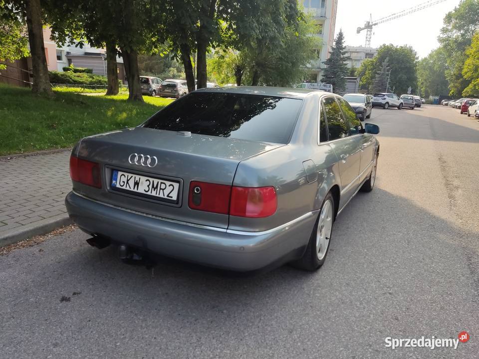 AUDI A8 D2 sedan r2000 poj 37V8 GAZ opłaty 2027r nieuszkodzony Elbląg