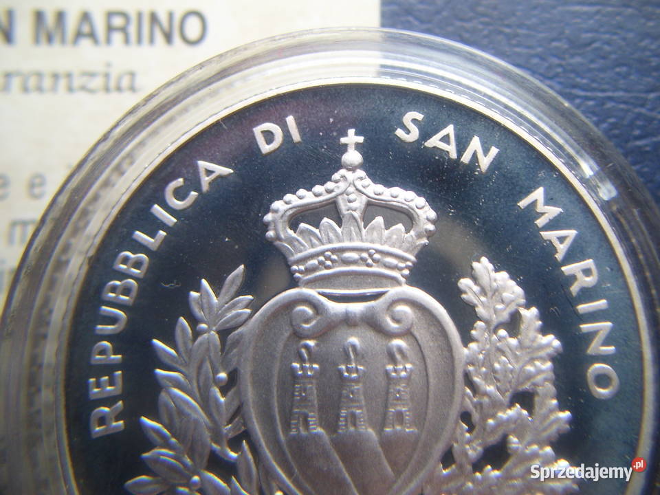 Stare monety 5 euro 2010 San Marino stan