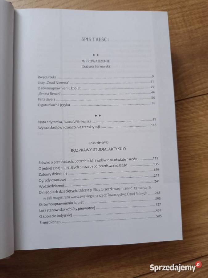 Eliza Orzeszkowa Publicystyka społeczna Serock