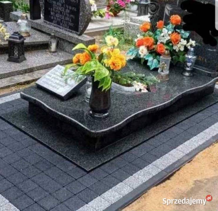 Układanie kostki brukowej na Cmentarzu dolnośląskie Marcinowice