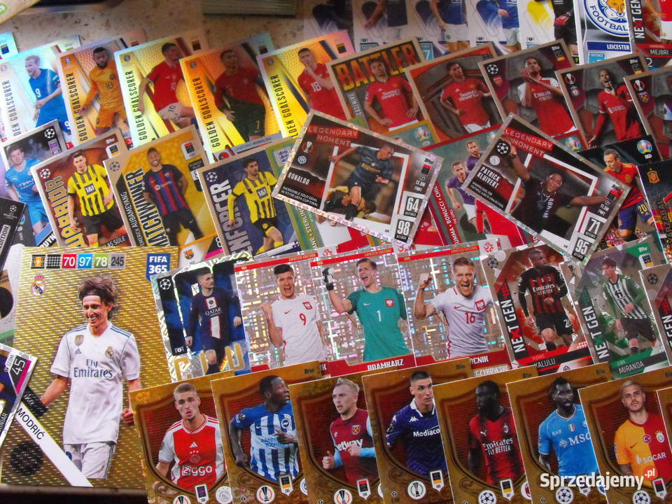 MEGA zestaw 200 kart piłkarskich puszka Zestaw śląskie Mykanów