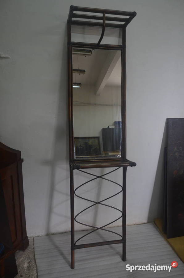 lustro z półkami z bukowego drewna kujawsko-pomorskie