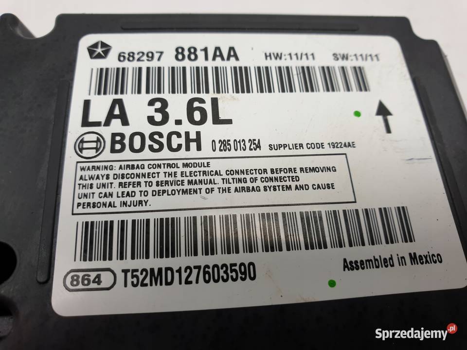 Dodge Challenger 15 36 MODUŁ PODUSZEK AIRBAG lubelskie Rudka sprzedam