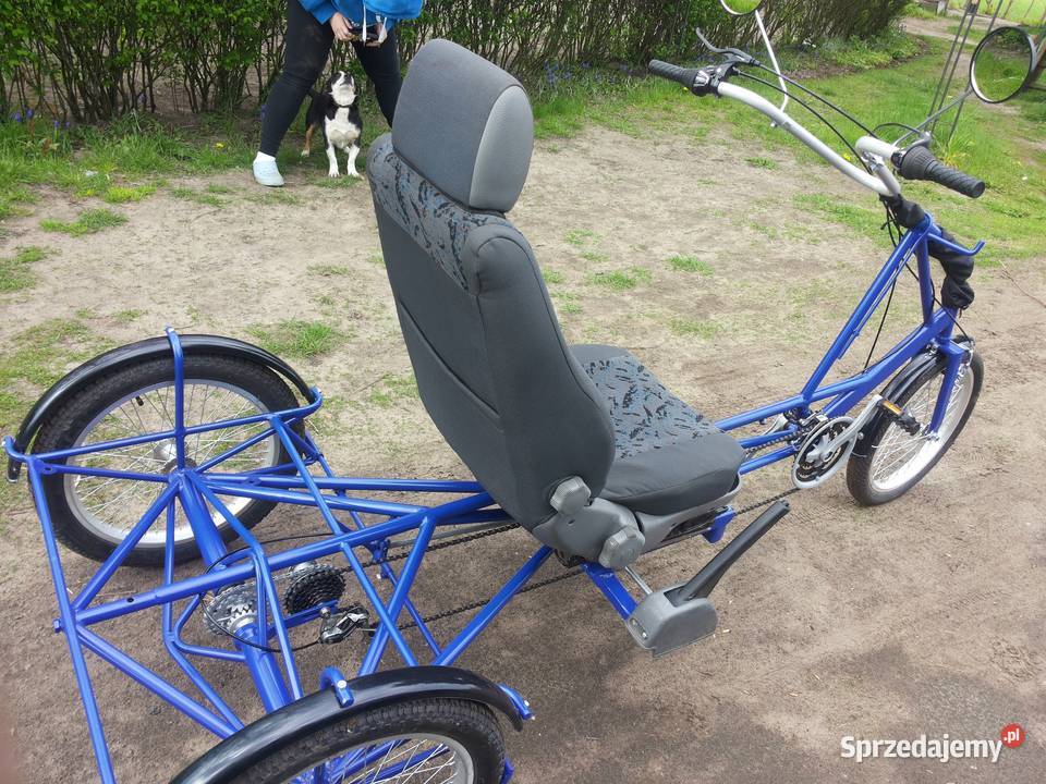 Rower Poziomy Trójkołowy Riksza