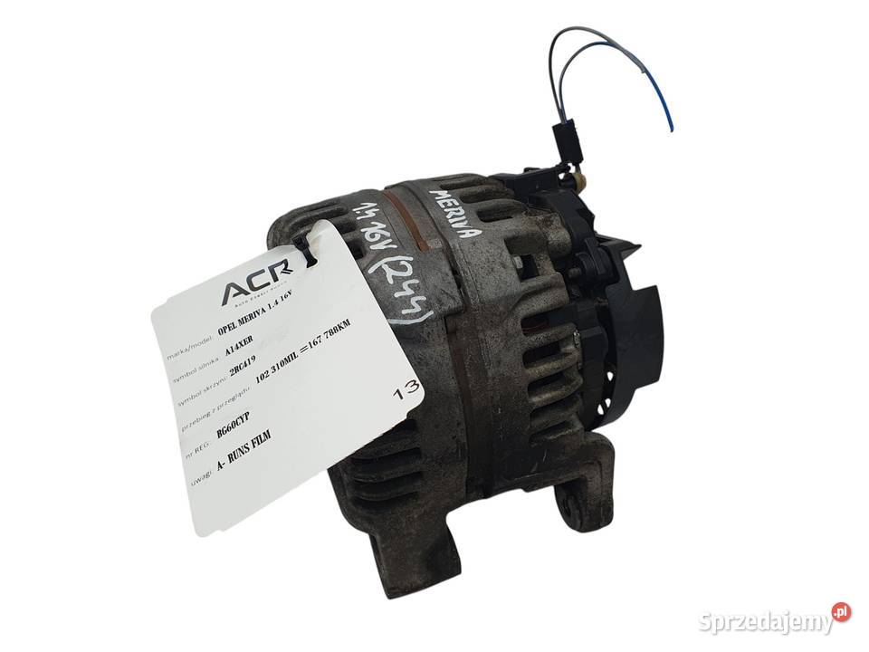 ALTERNATOR Opel Meriva B Astra J 14 16V lubelskie Chełm